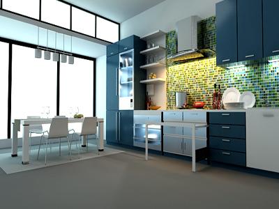 現(xiàn)代簡(jiǎn)約:廚房