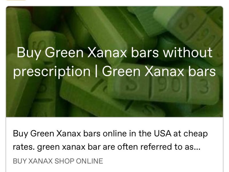 Buy Green Xanax Bars For Anxiety Treatment